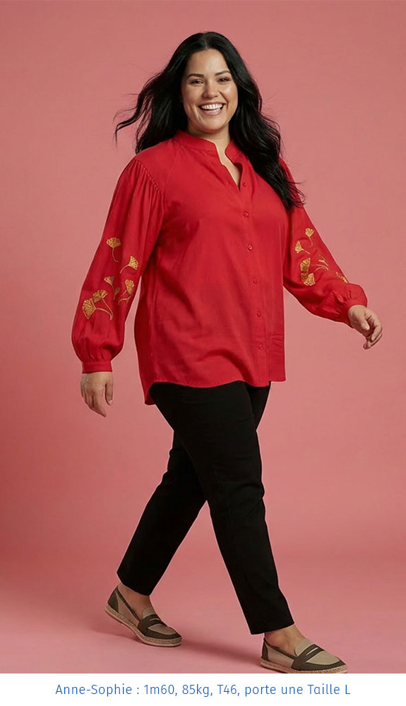 La chemise intemporelle brodée