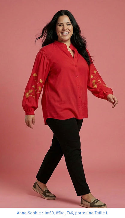 La chemise intemporelle brodée